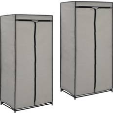 Polyester Rangement Vêtements vidaXL - Armoire 75x160cm 2pcs