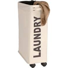 Wenko Cesto Per La Biancheria Stretto Laundry 18.5 x 60 x 40 cm Beige