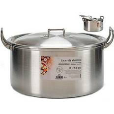 Aluminium Andere Potjes BigBuy Home Aluminum with lid 18 L 36 cm