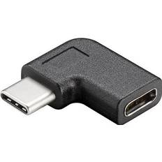 Usb förlängare MicroConnect 10Gbps 4K60Hz 100W USB C - USB C Angled Adapter M-F