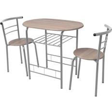 Ovalado Juegos de Comedor vidaXL Breakfast Bar Juego de Comedor 53x80cm 3pcs