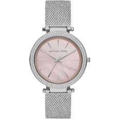 Roze Polshorloges Michael Kors Dameshorloge Darci MK4518 Zilver