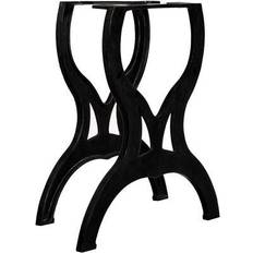 vidaXL 245432 Black Bordben 71cm 2stk