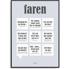 15.0 cm Plakater Dialægt Faren A5 Plakat 15x21cm