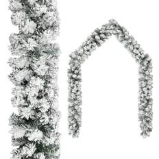 Christmas Garlands & Confetti vidaXL Garlands Christmas with Flocked Snow Green