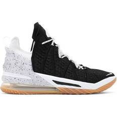 Nike LeBron 18 Black White Gum Men's