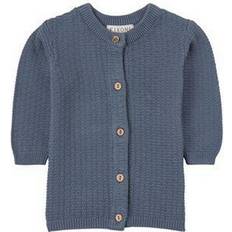 Fixoni Cardigan a Maglia Cina Blu