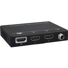 HDMI-2HDMI/USB Micro B Splitter F-F Adapter	