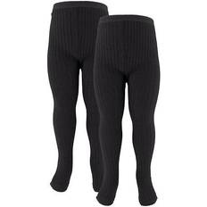 Name It Pantyhose Children's Clothing Name It Rib Tights 2-pack - Black/Black (13192399)