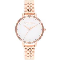 Swarovski Montres-bracelets Olivia Burton Femme RAINBOW OB16RB21 Bracelet Acier Doré Rose Doré rose