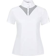 Dublin Camicia da concorso equestre da donna in Pizzo Tara - Blanc