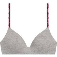 Tommy Hilfiger C BHs Tommy Hilfiger Lightly Lined Triangle Bra - Mid Grey Heather