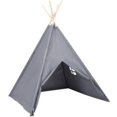 Madera Tiendas de campaña de juego vidaXL Tipi Tent for Children with Peachskin Bag