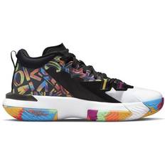 Multicolored Basketball Shoes Nike Zion 1 M - Black/White/Bright Crimson