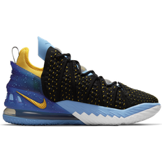Knit Fabric Basketball Shoes Nike LeBron 18 Lakers Heritage M - Black/University Gold/Coast/Concord