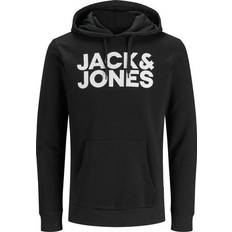 Jack & Jones Logo Hoodie - Black