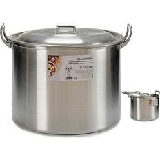 Aluminium Andere Potjes BigBuy Home Aluminium with lid 32 cm