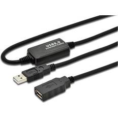 MicroConnect Active USB A - USB A M-F 2.0 0.5m