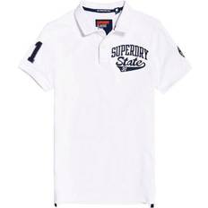 Superdry Polotrøjer Superdry Classic Superstate Polo Shirt - White