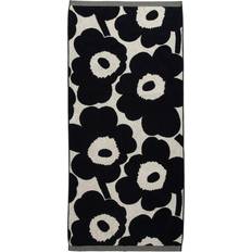 Hør Badehåndklæder Marimekko Unikko Badehåndklæde Natural White/Dark Blue (150x70cm)