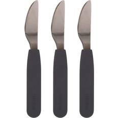 Filibabba Silikone Knive 3-pack Stone Grey