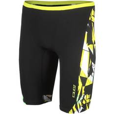 Polyamide Swim Shorts Children's Clothing Zone3 Boy's High Jazz 2.0 Swim Jammers - Black/Yellow/Green (31841621-639248)