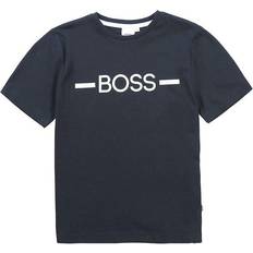 Boys hugo HUGO BOSS Boy's Logo Print Short Sleeve T-Shirt - Navy (J25G97-849)