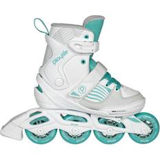 Zwart Inlines & Rolschaatsen Playlife Freeskate skeelers voor kinderen Dark Breeze Blanc