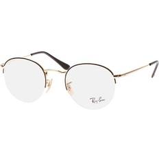 Ray-Ban ROUND GAZE Monture Or Verres Incolore 48-22