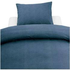 SoffaDirekt Washed Kuddöverdrag Blå (60x50cm)