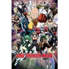 Superhjältar Tavlor & Posters Barnrum EuroPosters Poster One Punch Man Collage V31633 61x91.5cm