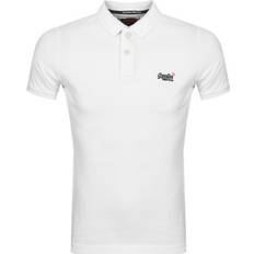 Superdry Men Polo Shirts Superdry Organic Cotton Classic Pique Polo Shirt - Optic