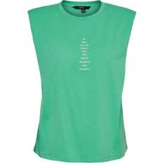 Vero Moda Front Printed T-shirt - Green/Jade Cream