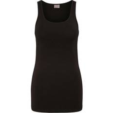 U-neck Tank Top - Black