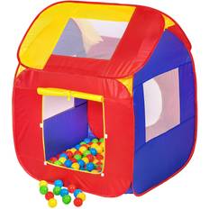 Plástico Piscinas de Bolas tectake Play Tent with 200 Balls Pop Up Tent - 200 Bolas