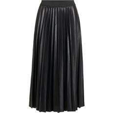 Vila L Röcke Vila Nitban Pleated Midi Skirt - Black