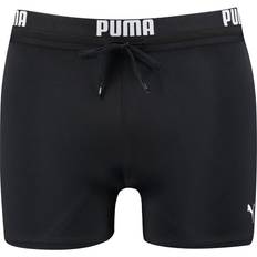 Puma Logo Short Length Swim Shorts Black Male