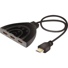 Qnect HDMI-2xHDMI M-F 0.1m