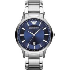 Montres Emporio Armani Homme 43mm Bracelet Acier Inoxydable AR11180 Gris Etanche 5 Atm