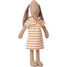 Mus Tøjdyr Maileg Bunny Size 2 Striped Dress