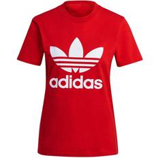 Adidas Women's Adicolor Classics Trefoil T-shirt - Scarlet