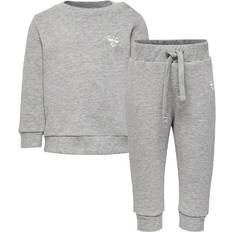 Biologisch Katoen Trainingspakken Hummel Santo Crew Tracksuit - Grey