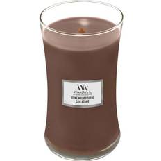 Woodwick Stone Washed Suede Large Bougie Parfumée 609g