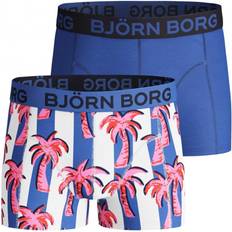 Ragazzo Boxer Björn Borg Boy's Palmstripe Glow Shorts 2-pack - Ultramarine (2111-1170_72841)