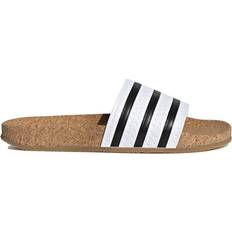 Kurk Slippers Adidas Adilette Cork Badslippers - Cloud White/Core Black/Gum