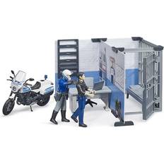 Bruder Jouets Bruder Bworld Police Station with Motorbike 62732