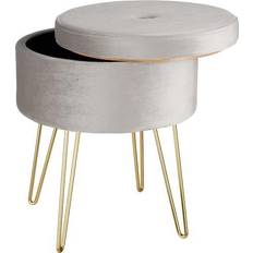 Gris Tabourets tectake Ava Tabouret 44.5cm