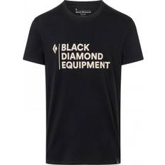 Black Diamond Man Clothing Black Diamond Stacked Logo T-shirt - Black