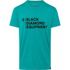 Black Diamond Men T-shirts Black Diamond Stacked Logo T-shirt - Teal