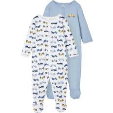 Autot Yöasut Name It Sleepoverall 2 Pack - Dusty Blue